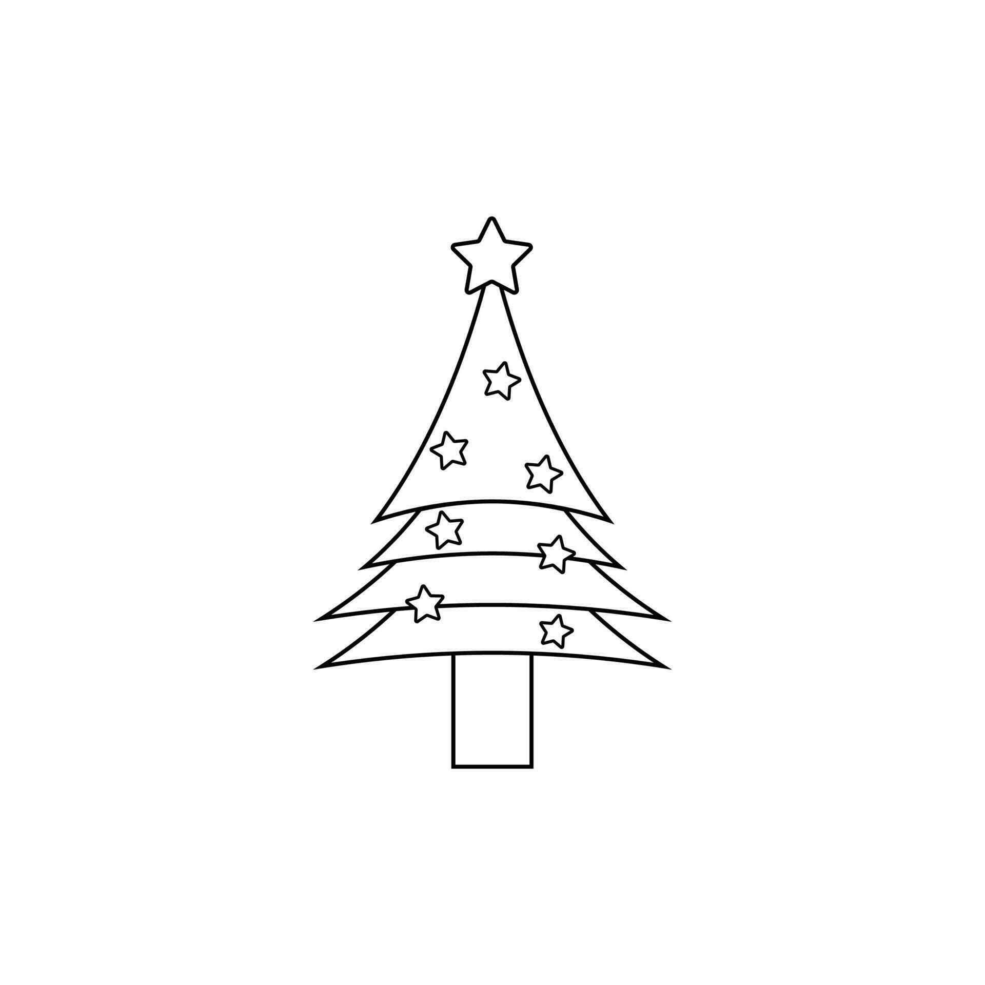 Christmas Tree Line Vector, celebration, decoration element 29099400