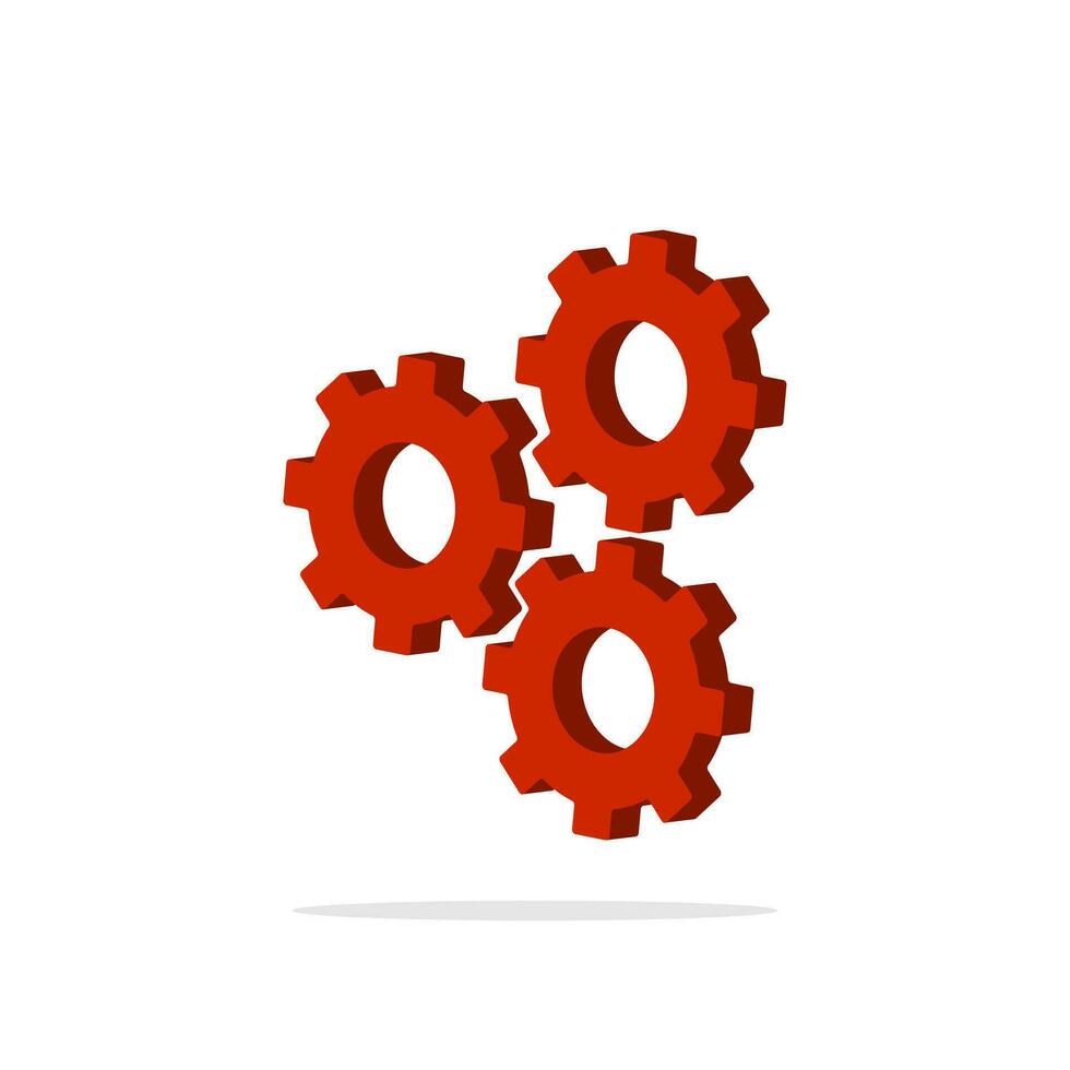 3D GEAR Illustration Graphic Free Vector Element 29099512 Vector Art at
