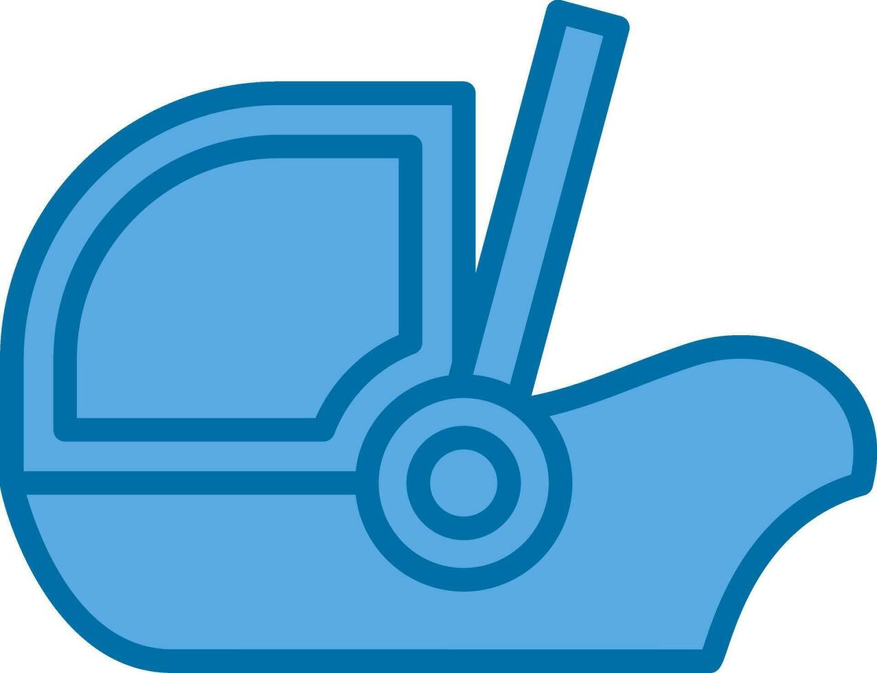 Baby car seat Vector Icon Design