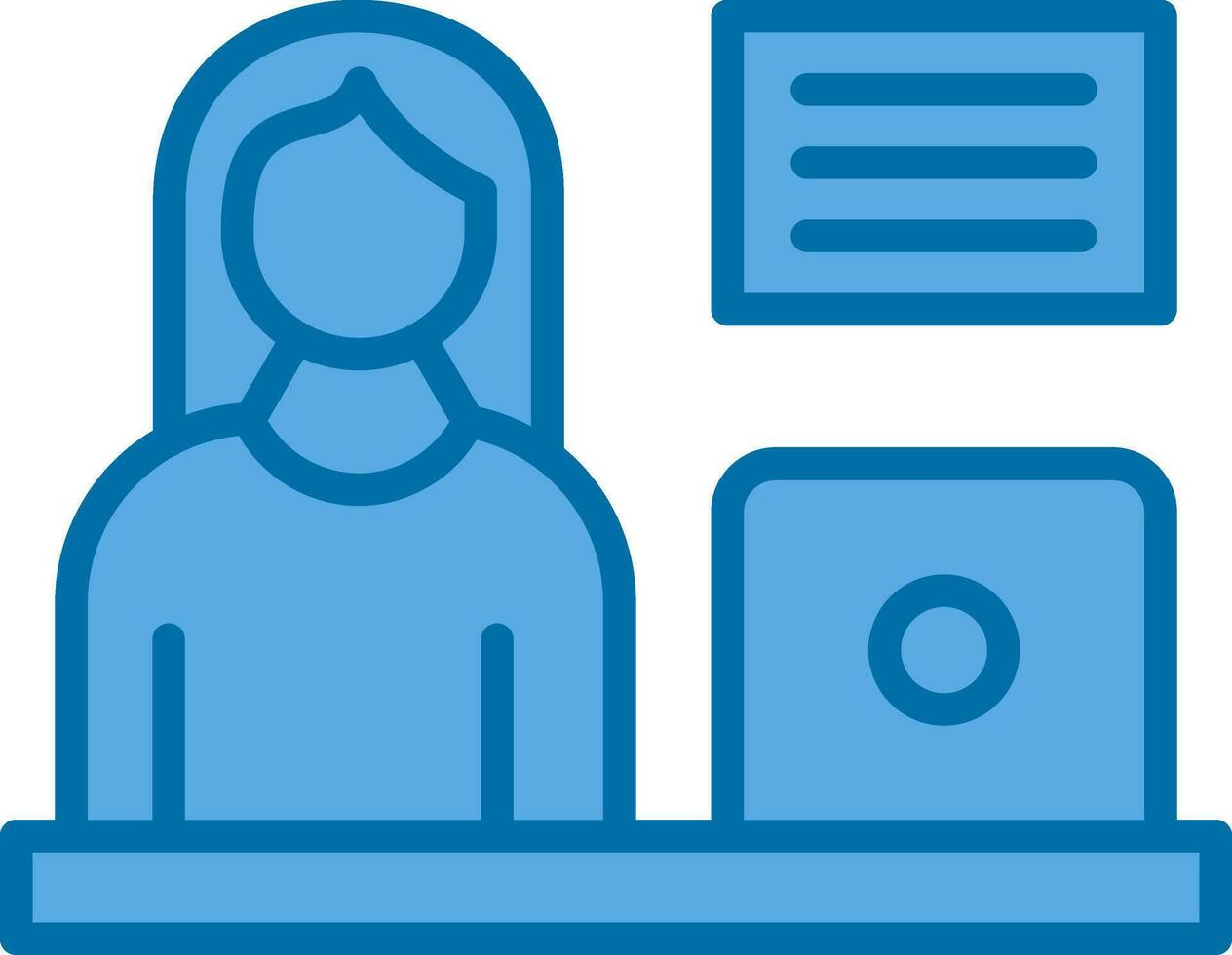 Blogger Vector Icon Design