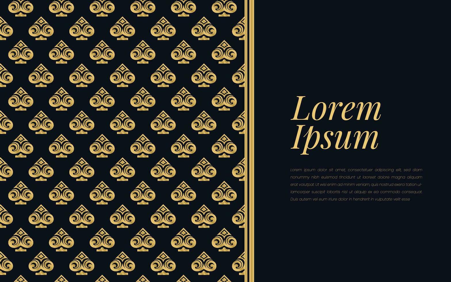 oro y negro as de espadas modelo en geométrico mosaico resumen antecedentes lujo ornamento estilo. vector