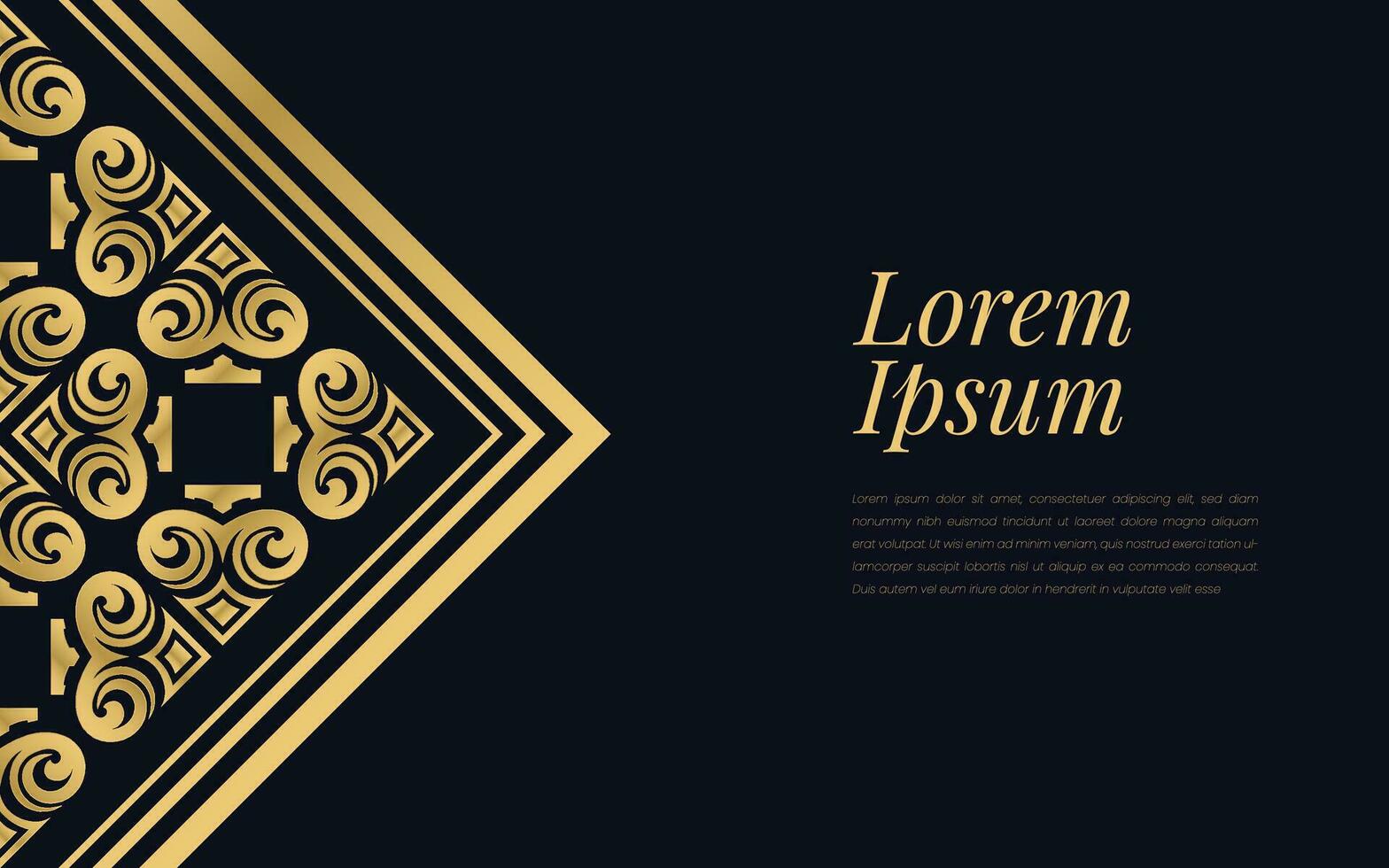 oro y negro as de espadas modelo en geométrico mosaico resumen antecedentes lujo ornamento estilo. vector