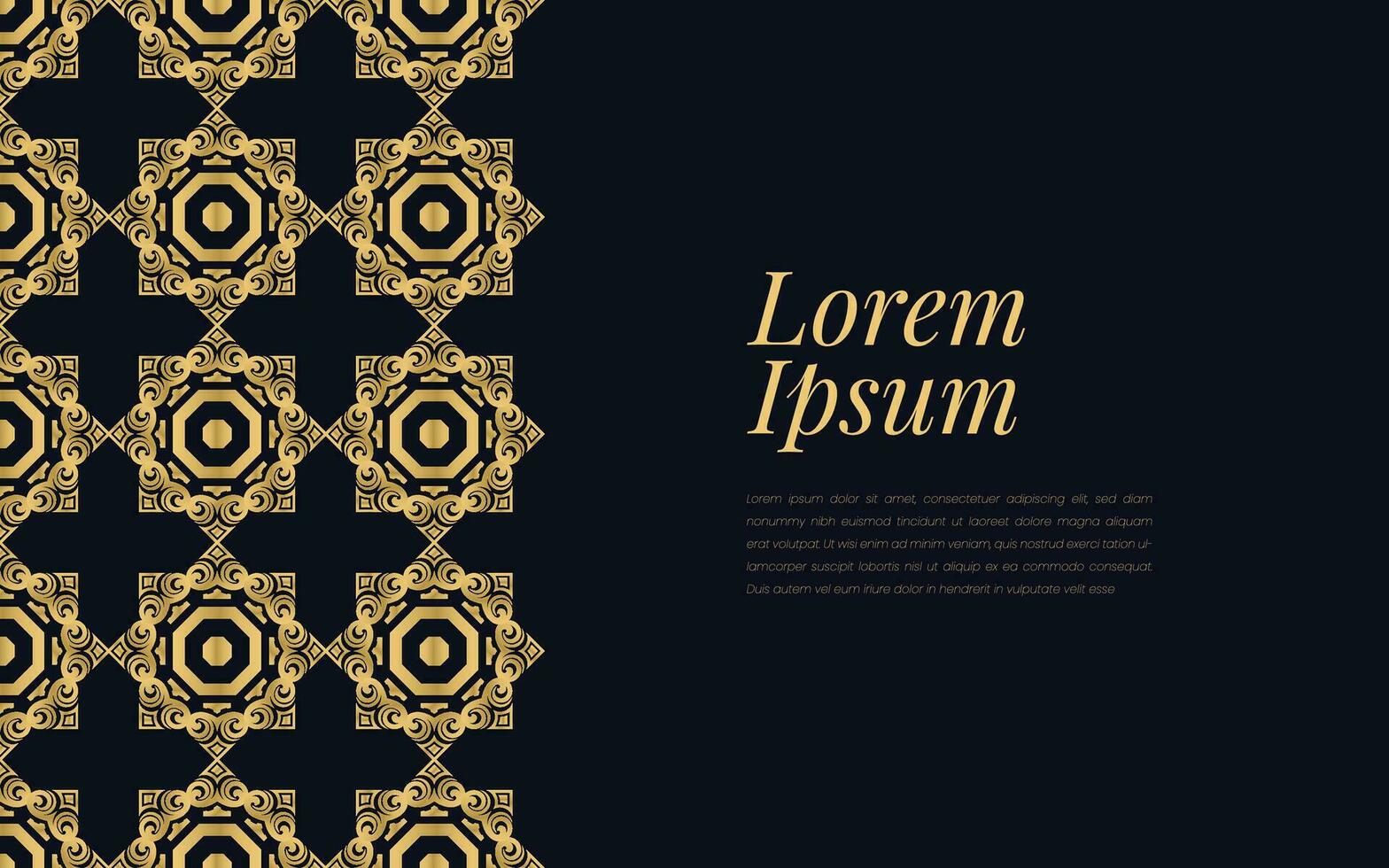 Gold and Black Ace of Spades Pattern on Geometric Mosaic Abstract Background Luxury Ornament Style. vector