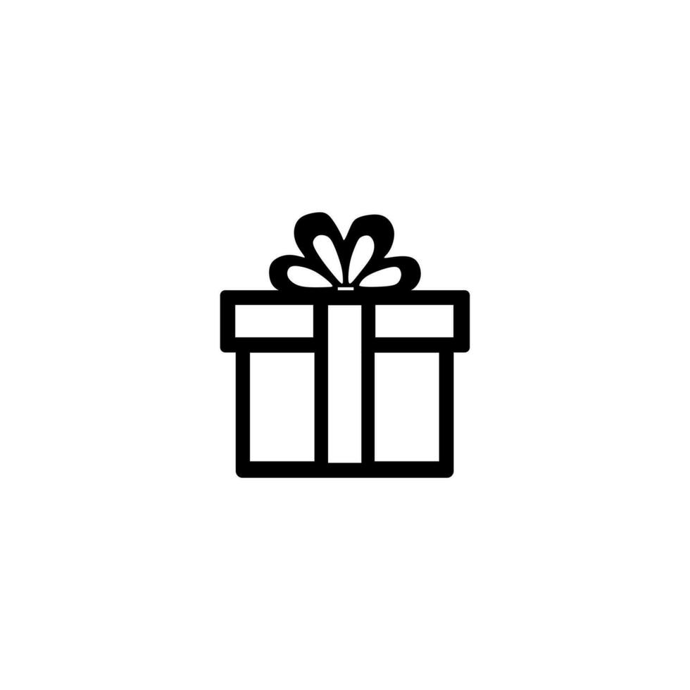 Gift Box Line Free Vector Element
