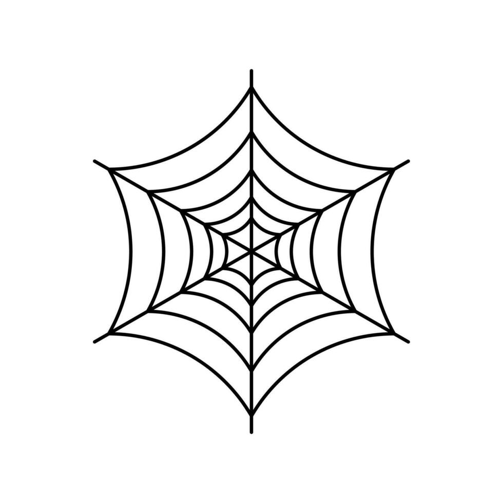 Halloween Spider Web Elemen Vector