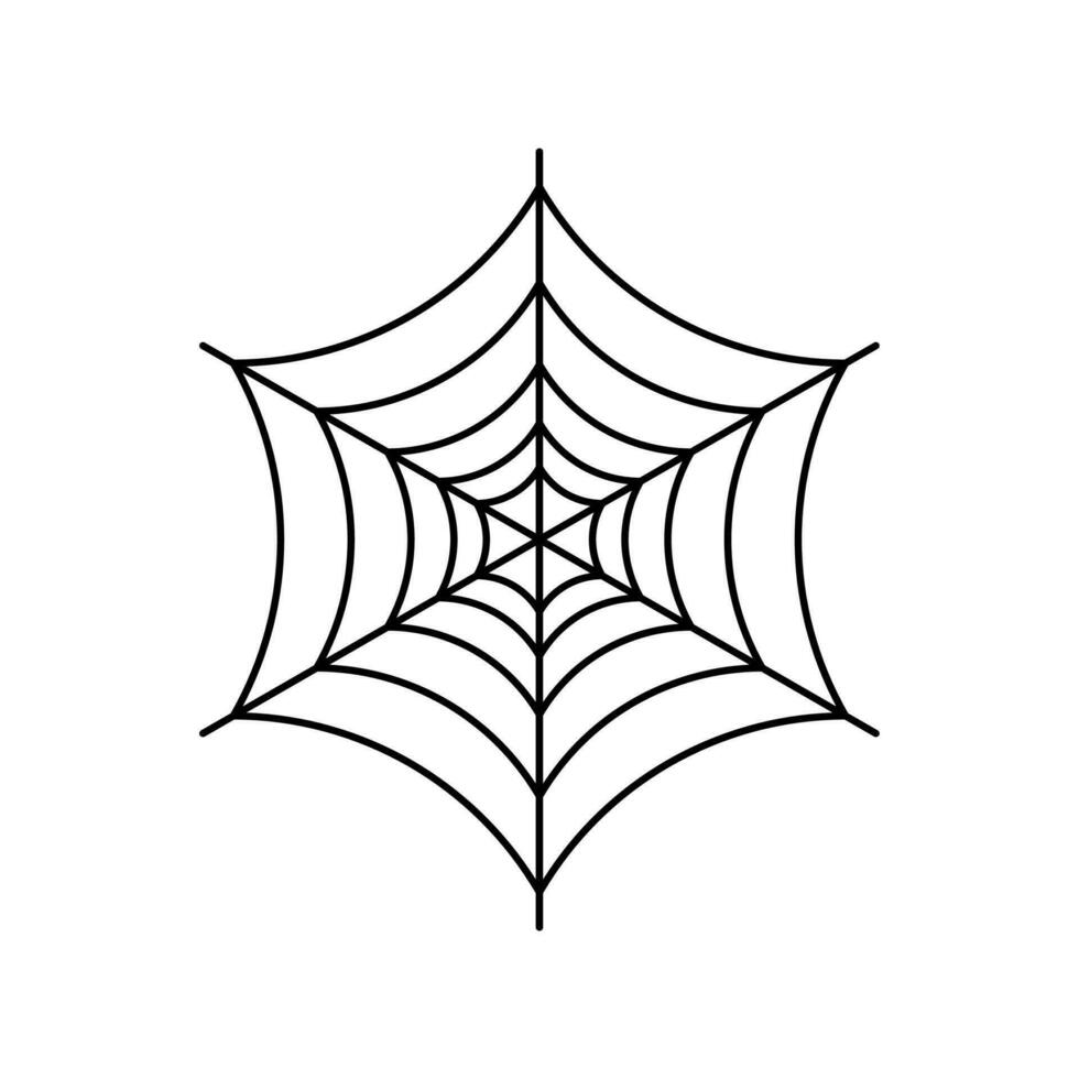 Víspera de Todos los Santos araña web elemen vector