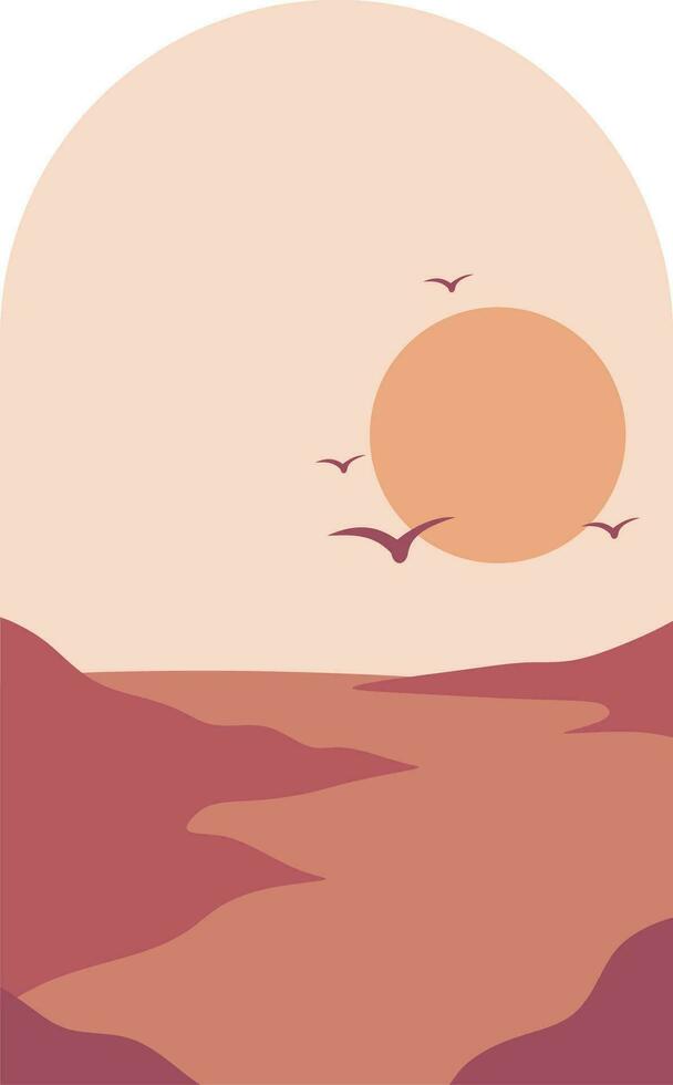Landscape Nature Background Illustration Vector