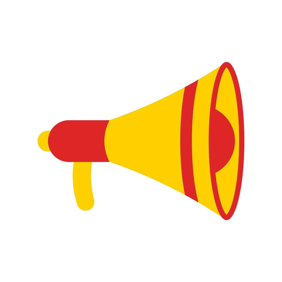 Megaphone Icon Vector Template , Symbol , Broadcast Audio , Sound and Speaker