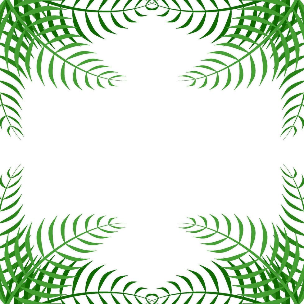 Palm Corner Frame Free Vector Element