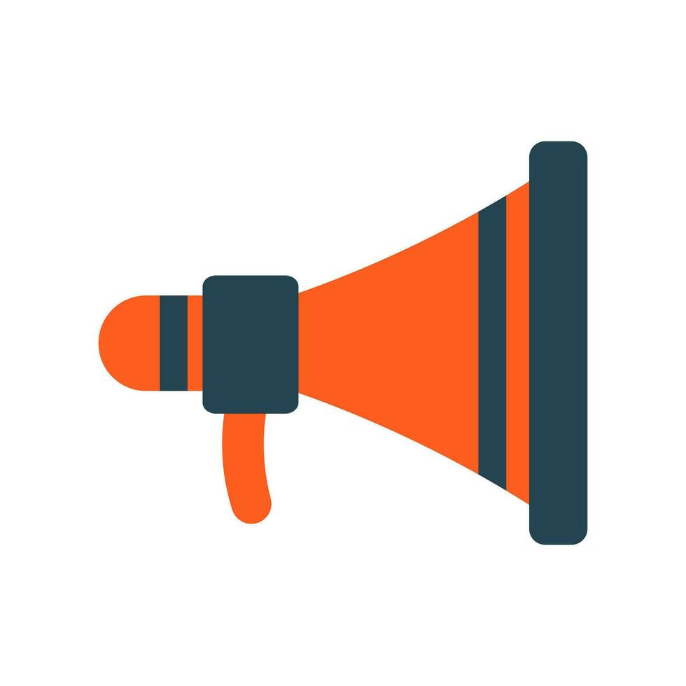 Megaphone Icon Vector Template , Symbol , Broadcast Audio , Sound and Speaker