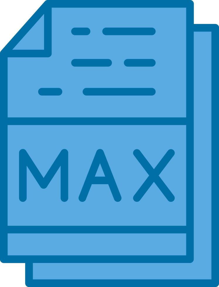 Max File Format Vector Icon Design