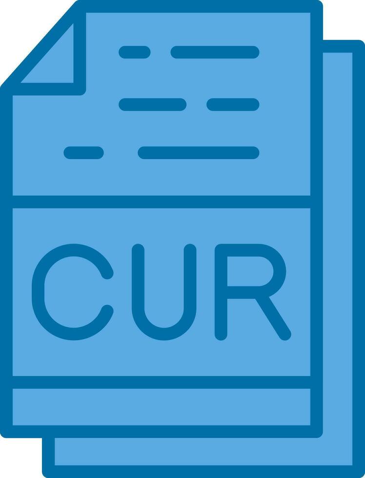 CUR File Format Vector Icon Design