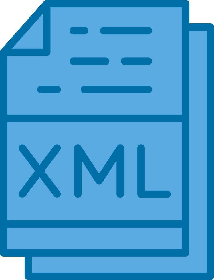 Xml File Format Vector Icon Design