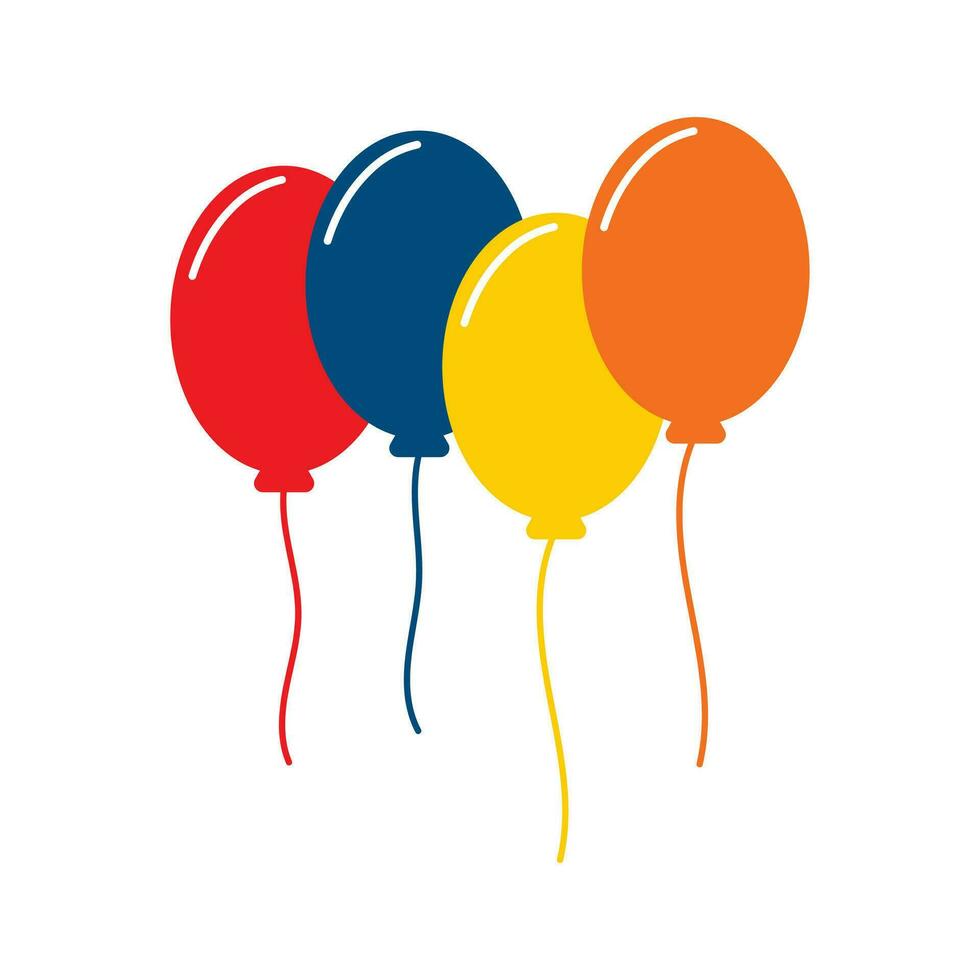 globo ilustración vector elemento , globo cumpleaños , celebracion , decoración elemento y aniversario
