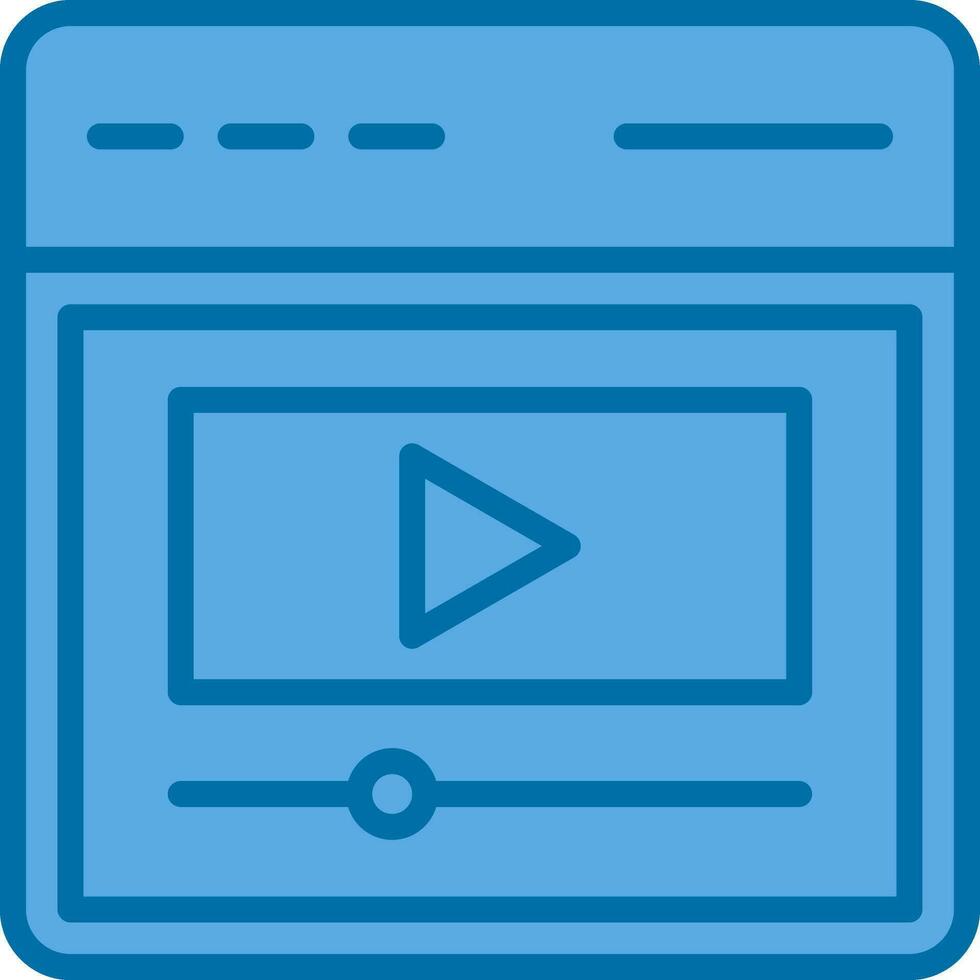 diseño de icono de vector de vídeo