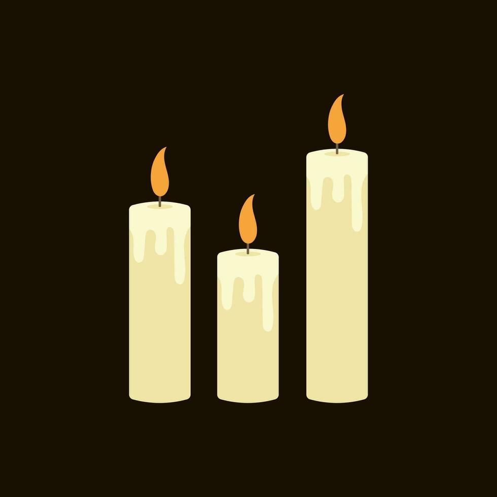 Candle Illustration Vector Image , Decoration , aromatheraphy