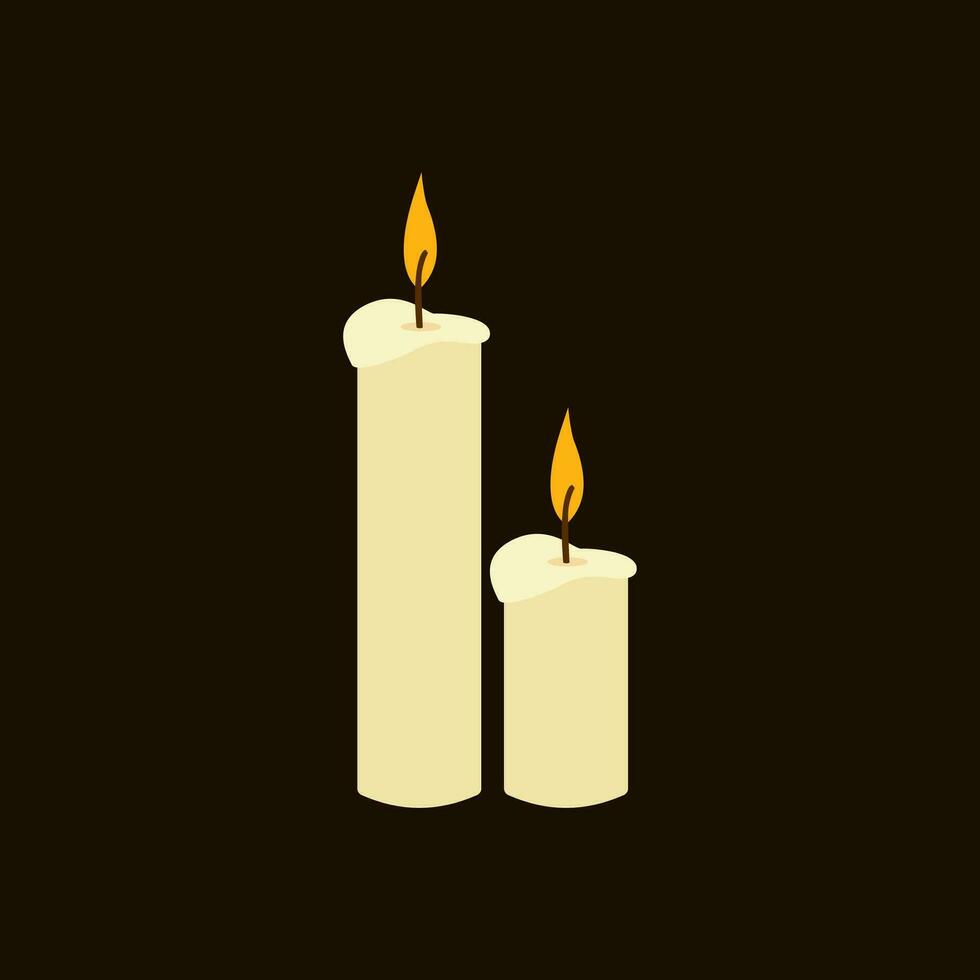 Candle Illustration Vector Image , Decoration , aromatheraphy