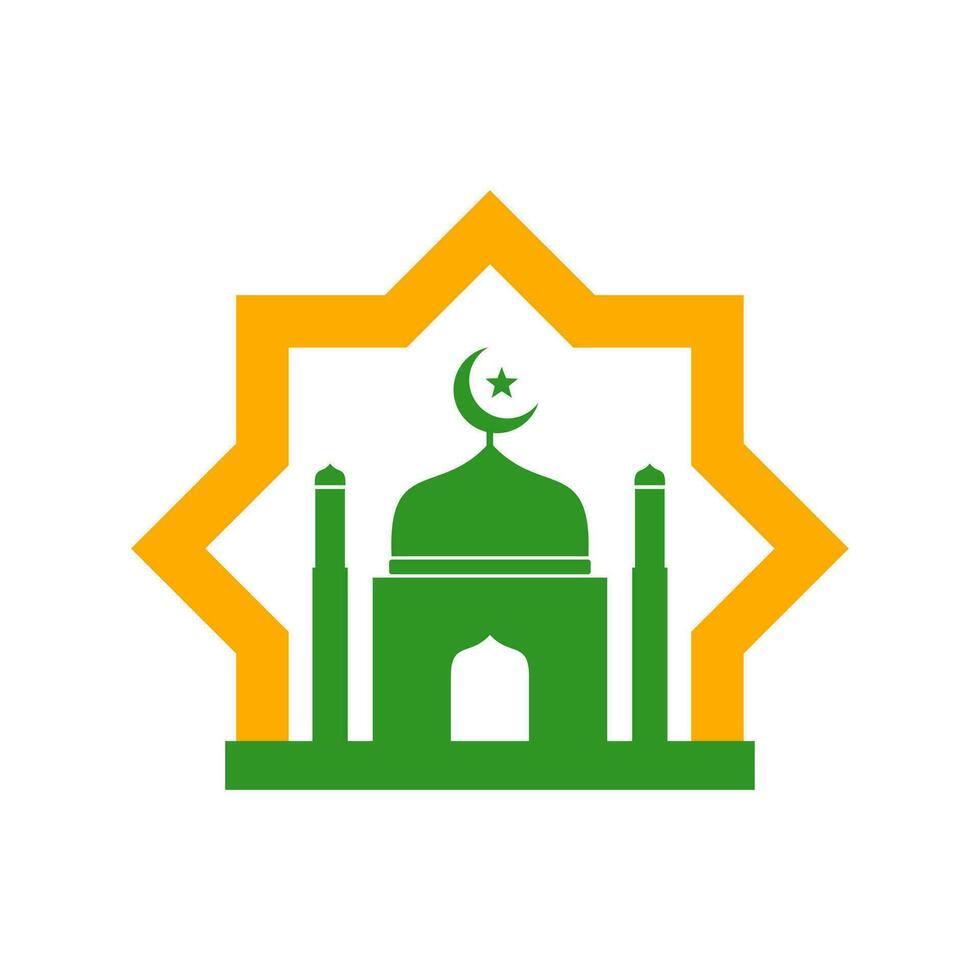 Mosque Logo Element Vector
