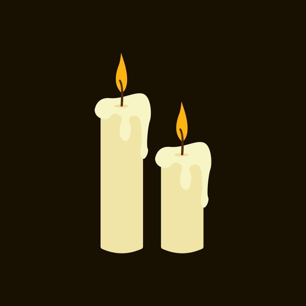 Candle Illustration Vector Image , Decoration , aromatheraphy