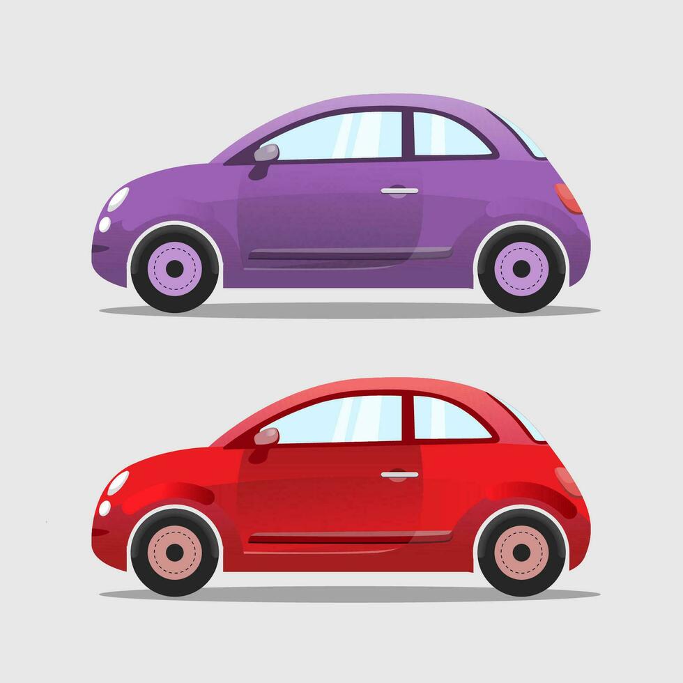 Mini Car Vector Style
