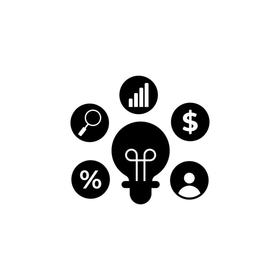 Business Icon Vector Flat , Finance Money , Marketing Technology , Modern Graphic Company