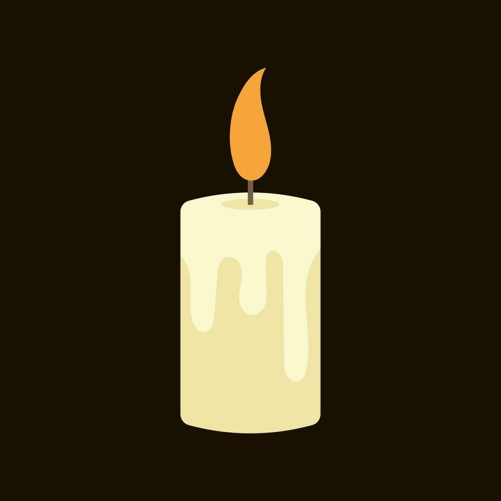 Candle Illustration Vector Image , Decoration , aromatheraphy