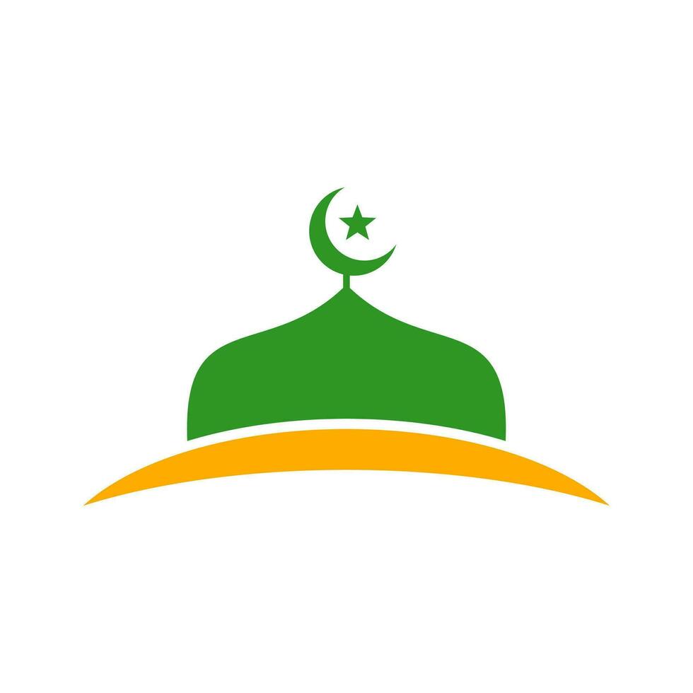 Mosque Logo Element Vector