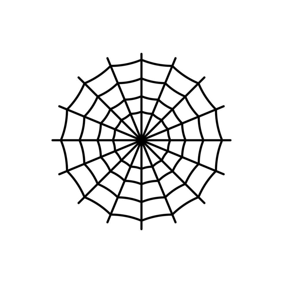 Halloween Spider Web Elemen Vector