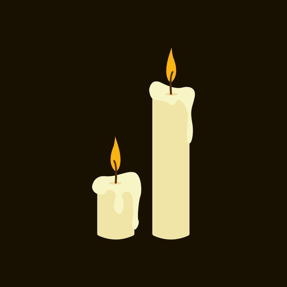 Candle Illustration Vector Image , Decoration , aromatheraphy