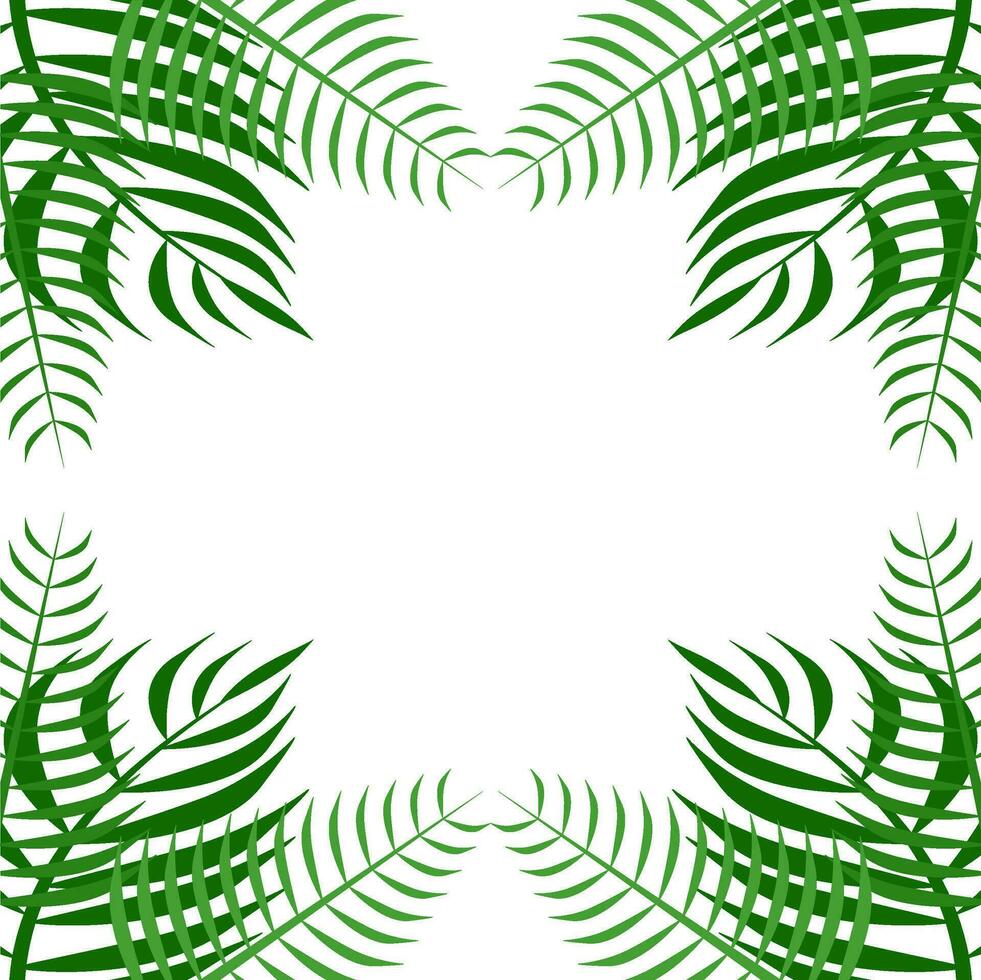 Palm Corner Frame Free Vector Element