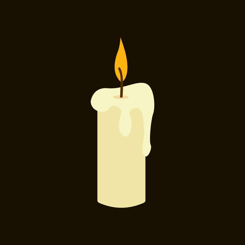 Candle Illustration Vector Image , Decoration , aromatheraphy