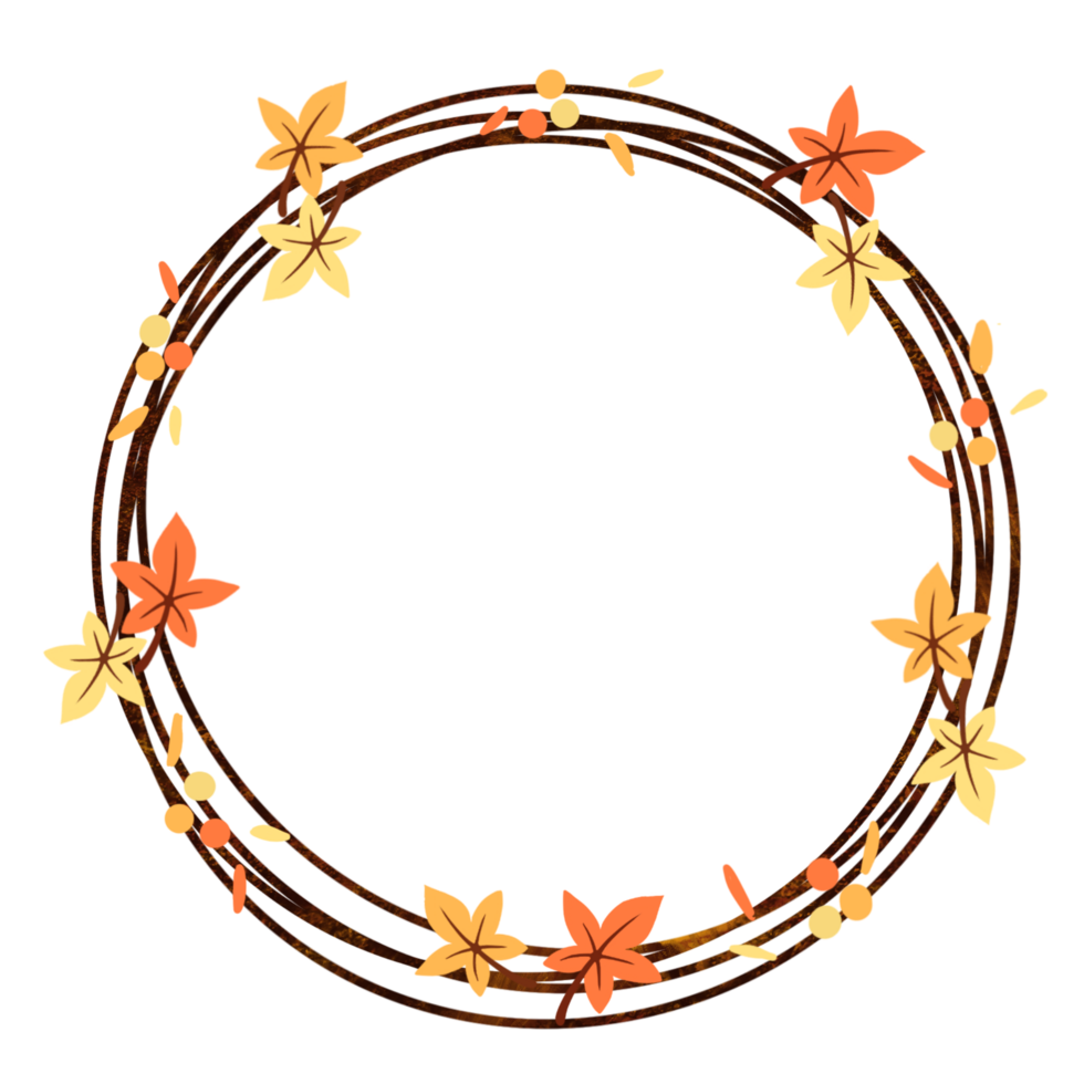 autum cercle frontière png