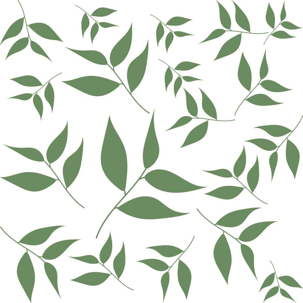 Leaves Pattern Background Pro Element vector