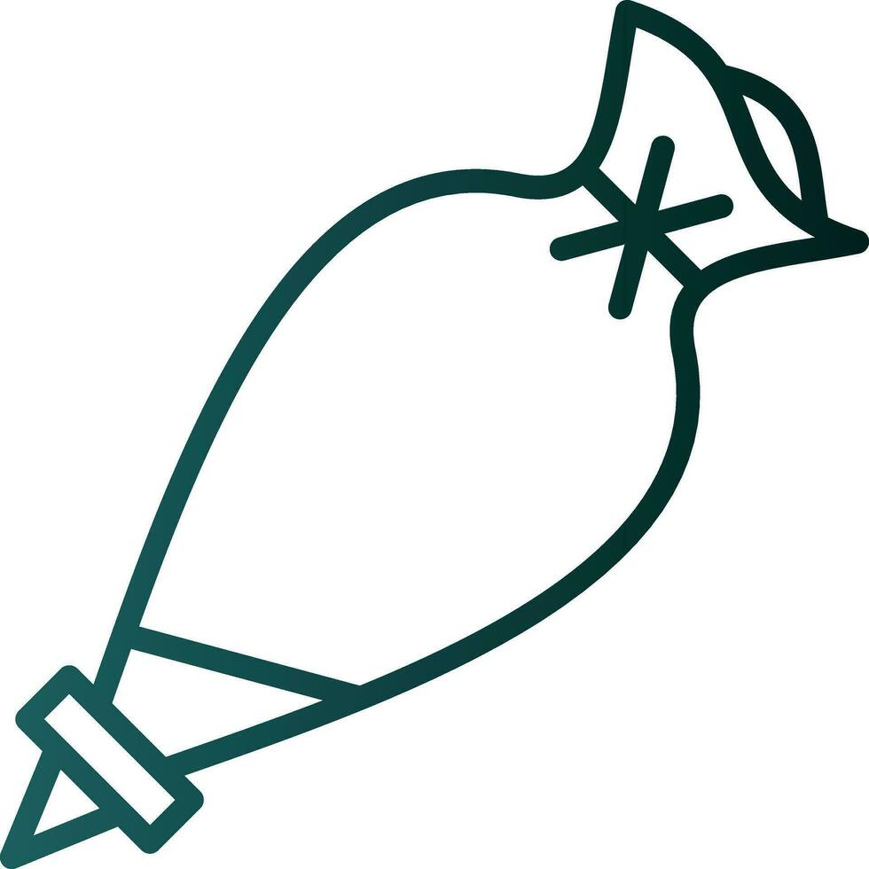 Pastry bag Vector Icon Design