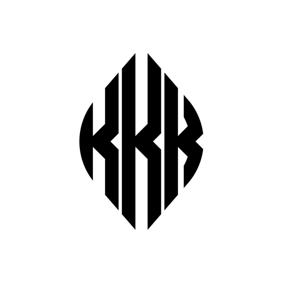 Logo K Curve Rhombus Extended Monogram 3 Letters Alphabet Font Logo Logotype Embroidery vector