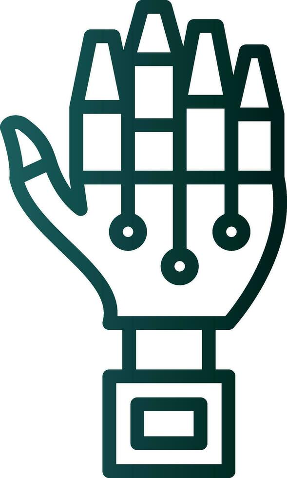 Robot hand Vector Icon Design