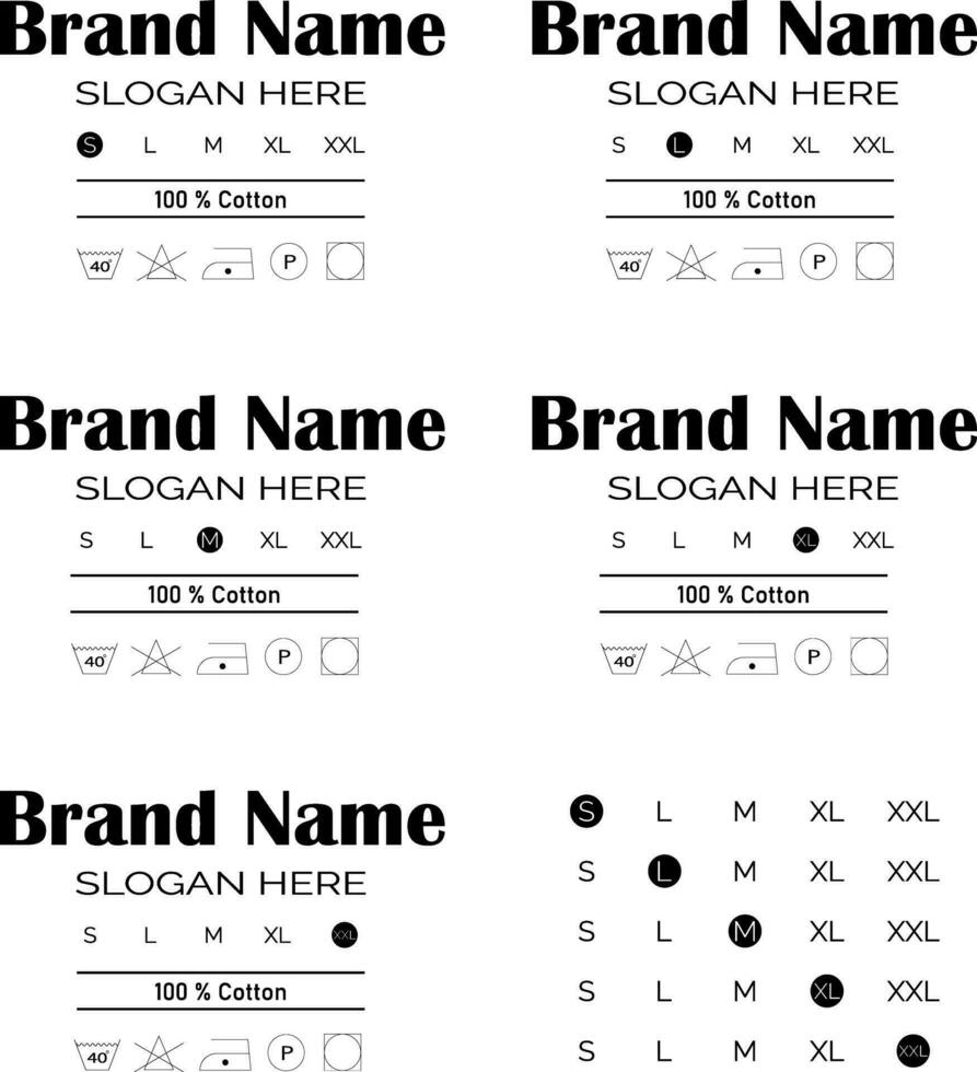 T-shirt neck label vector free
