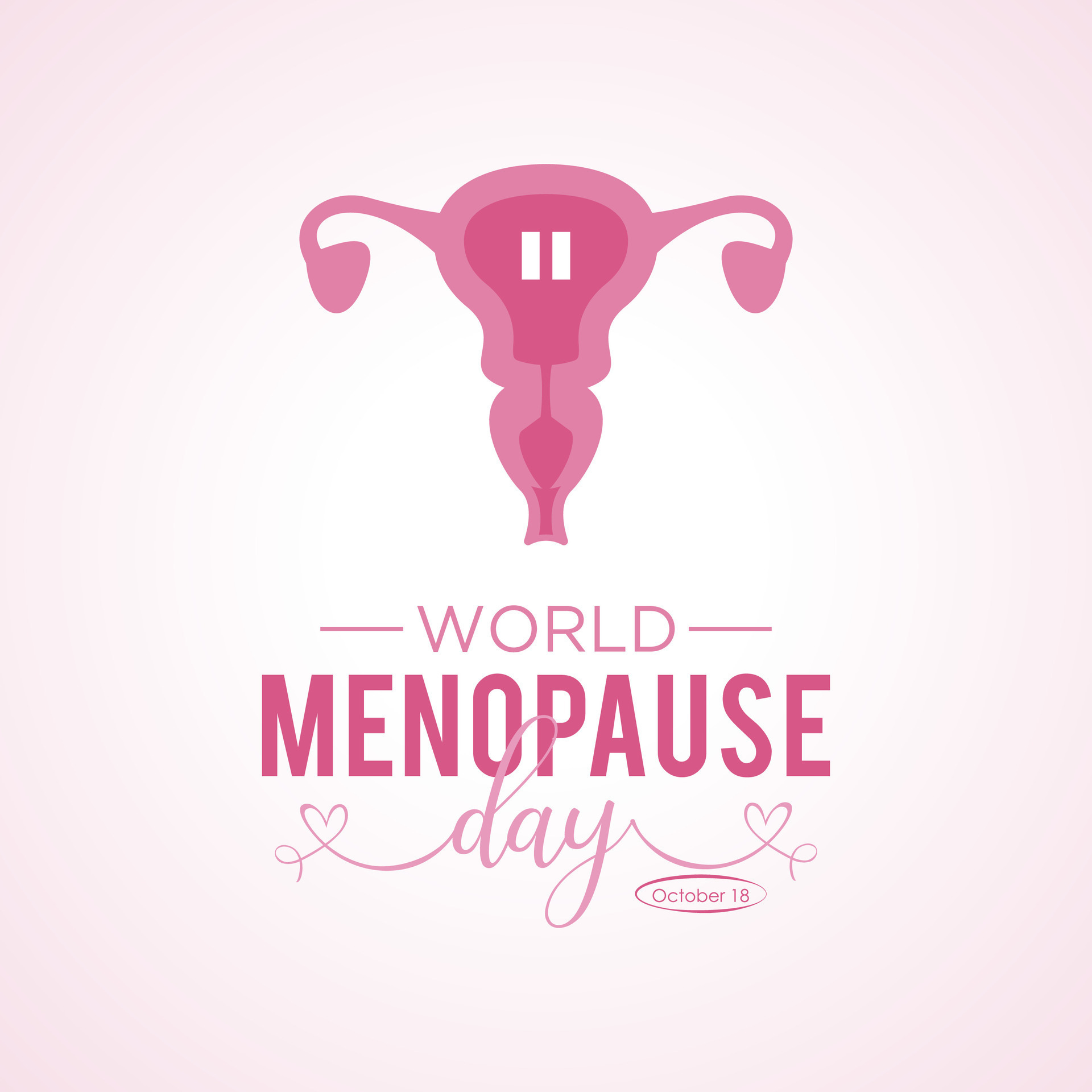 World Menopause Day is observed every year on the 18th October. Vector