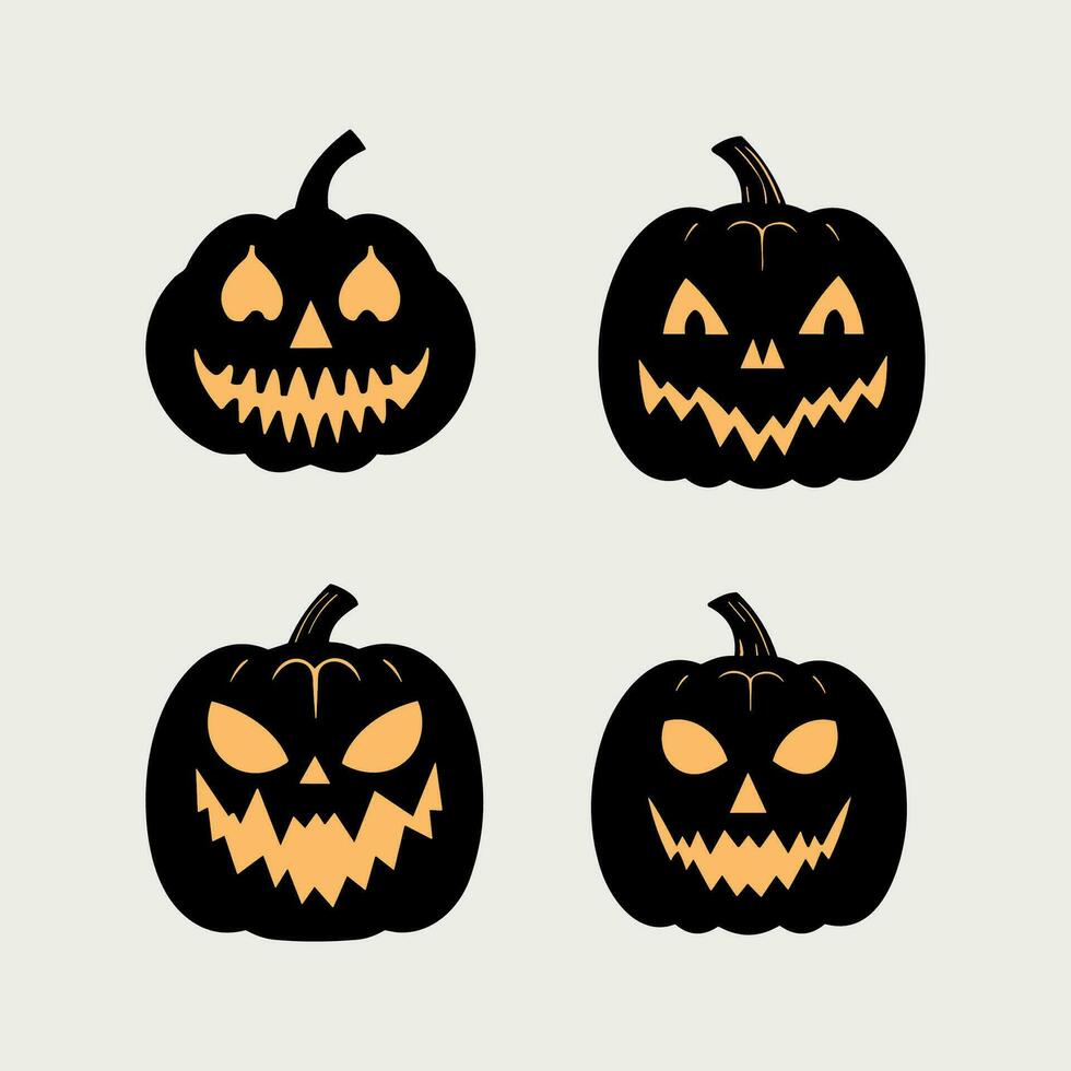 vector hand drawn pumpkin.