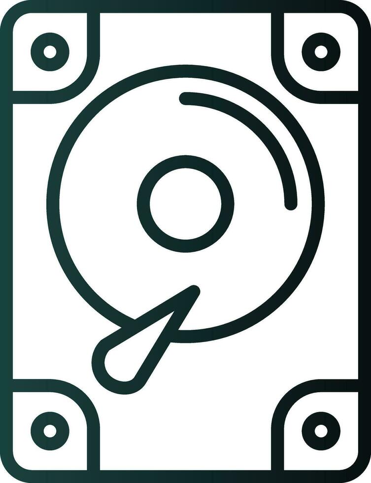 Hard disk drive Vector Icon Design