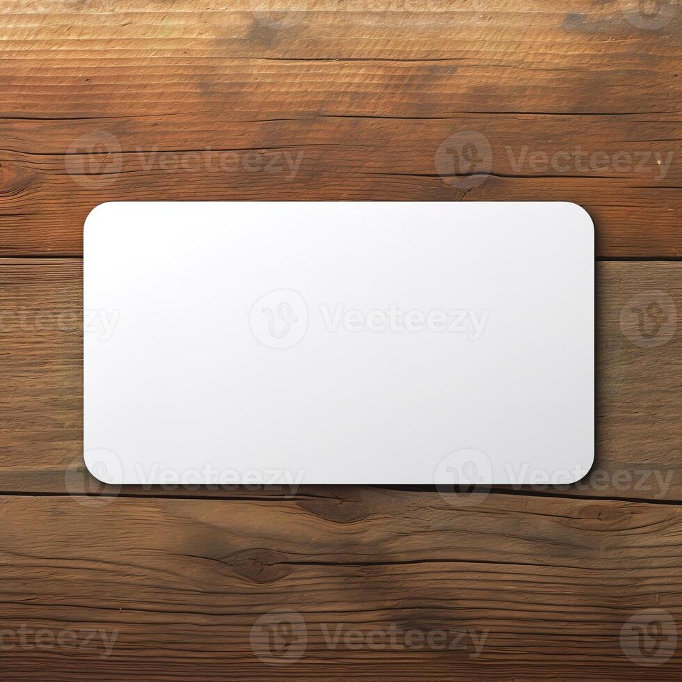 blank business white rounded card photo