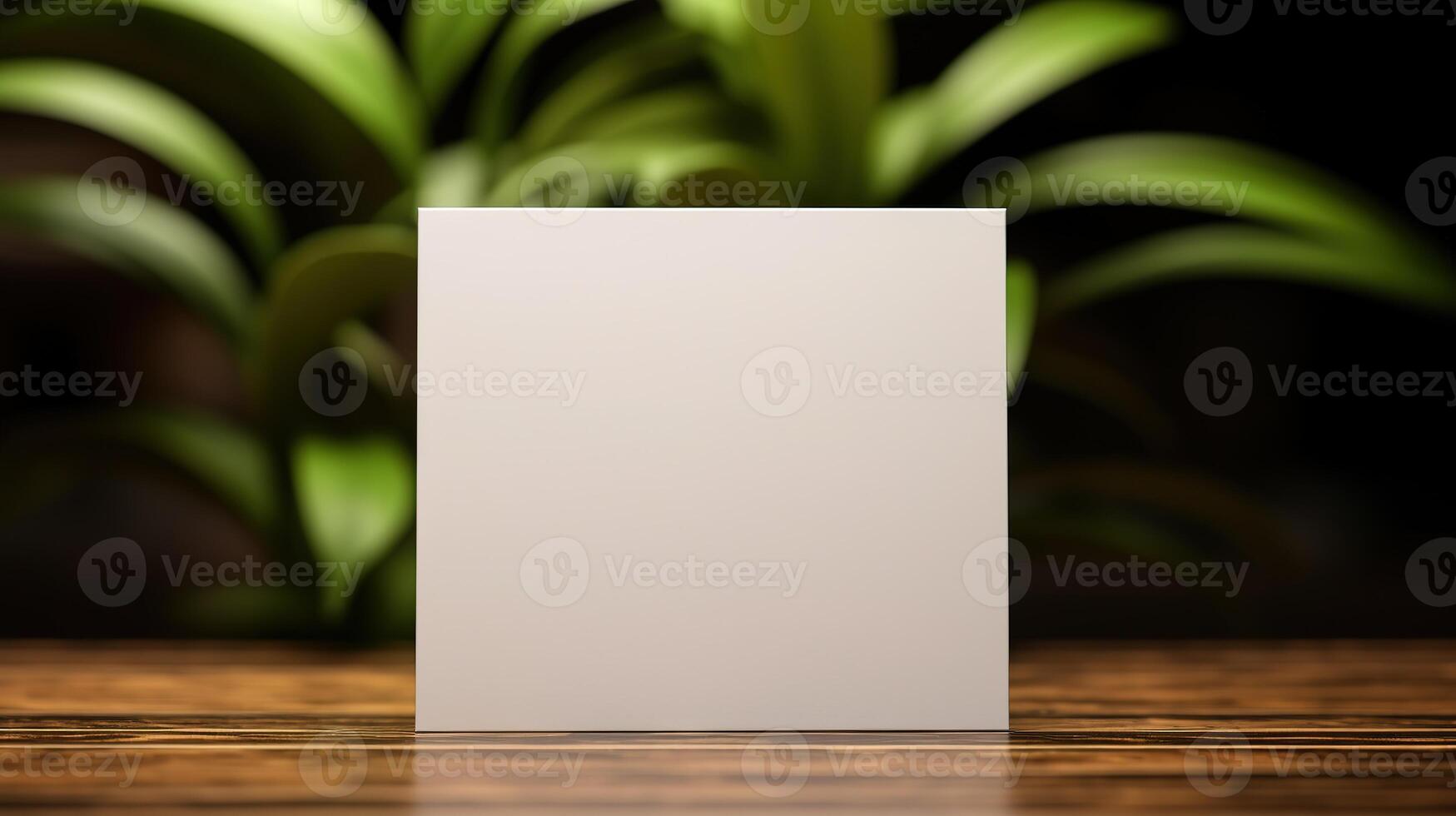 a white square blank paper sheet photo