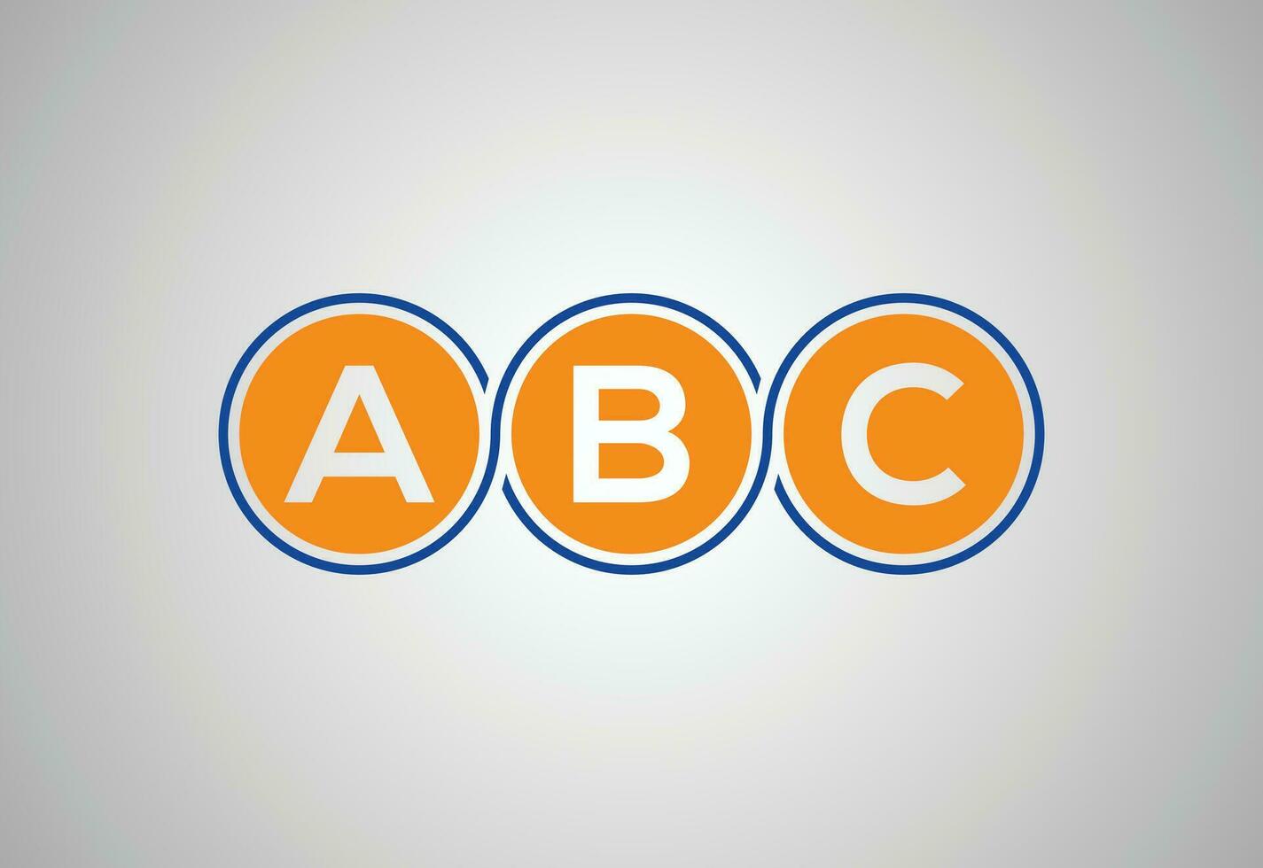 Creative Initial ABC letter logo design, Vector design template