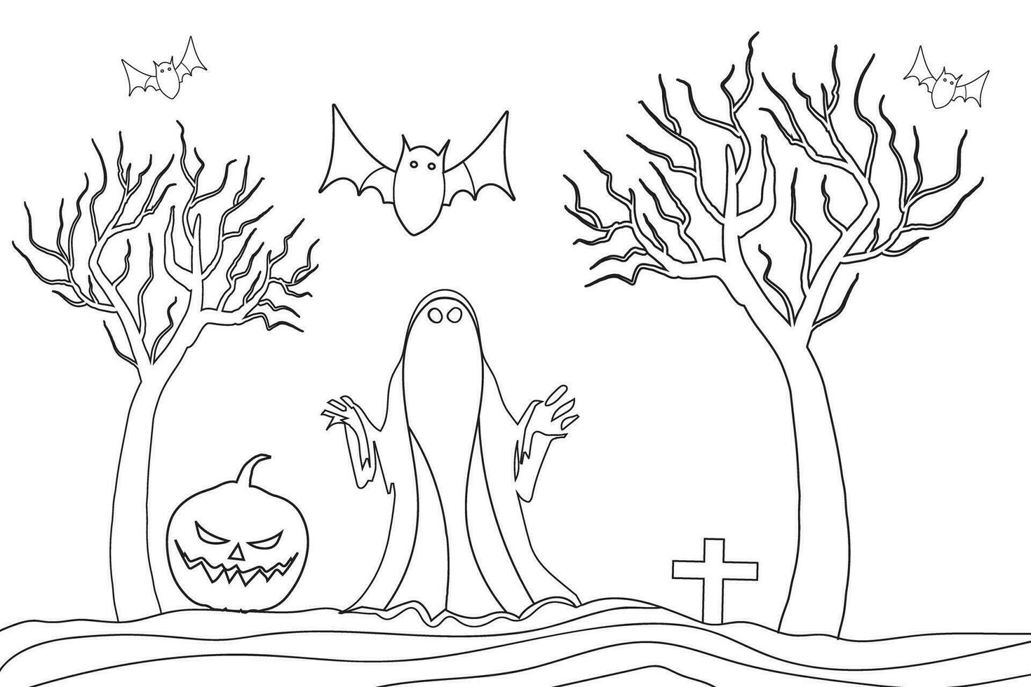 https://static.vecteezy.com/system/resources/previews/029/102/209/non_2x/hand-drawn-outline-hunted-tree-ghost-costume-funny-pumpkins-fly-bat-halloween-theme-landscape-coloring-page-kid-drawing-for-nursery-funny-halloween-coloring-sheets-isolated-humor-backgrounds-vector.jpg