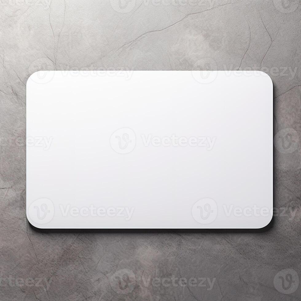 blank business white rounded card photo