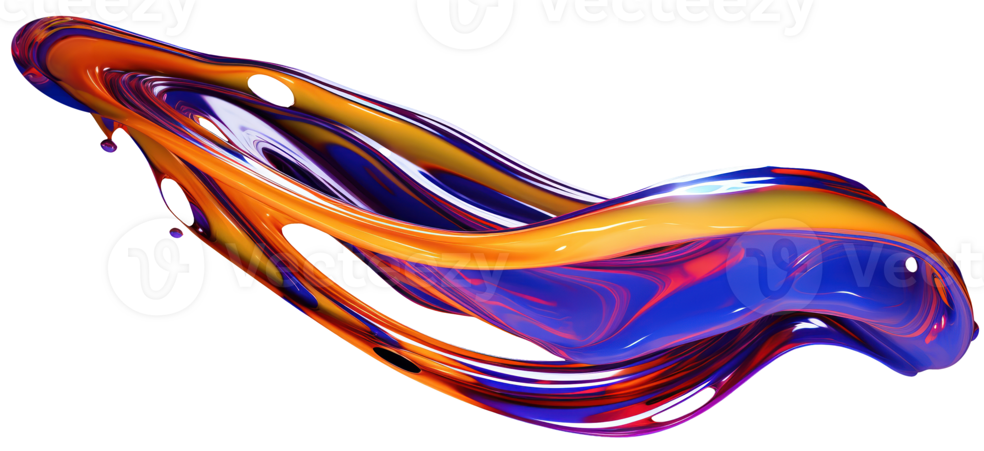 Colorful paint splash. Isolated design element. multicolors paint splashing explosion in the air. Splash of colors paint in the air, multicolors paint splashing explosion in the air. AI Generative png