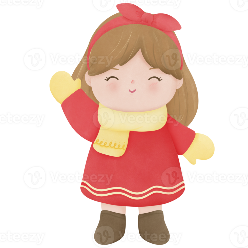 Kids in winter clothes png