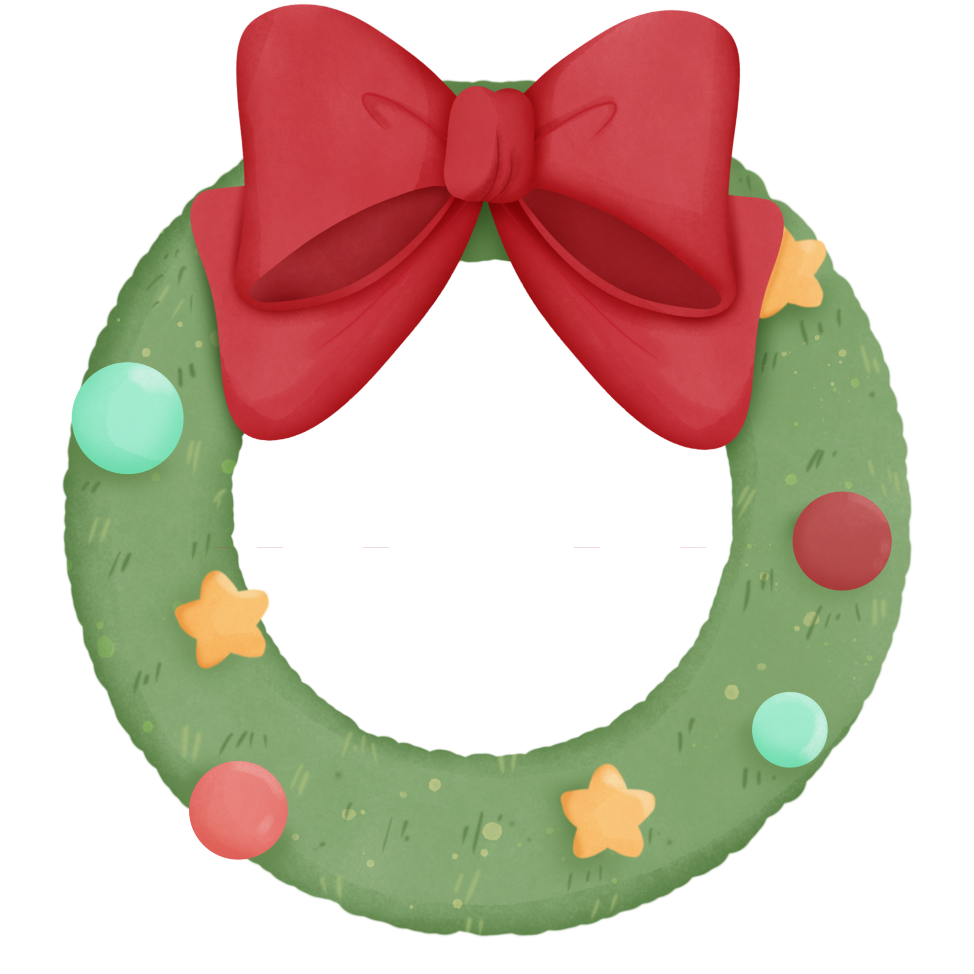 Watercolor christmas decoration items 29102529 png