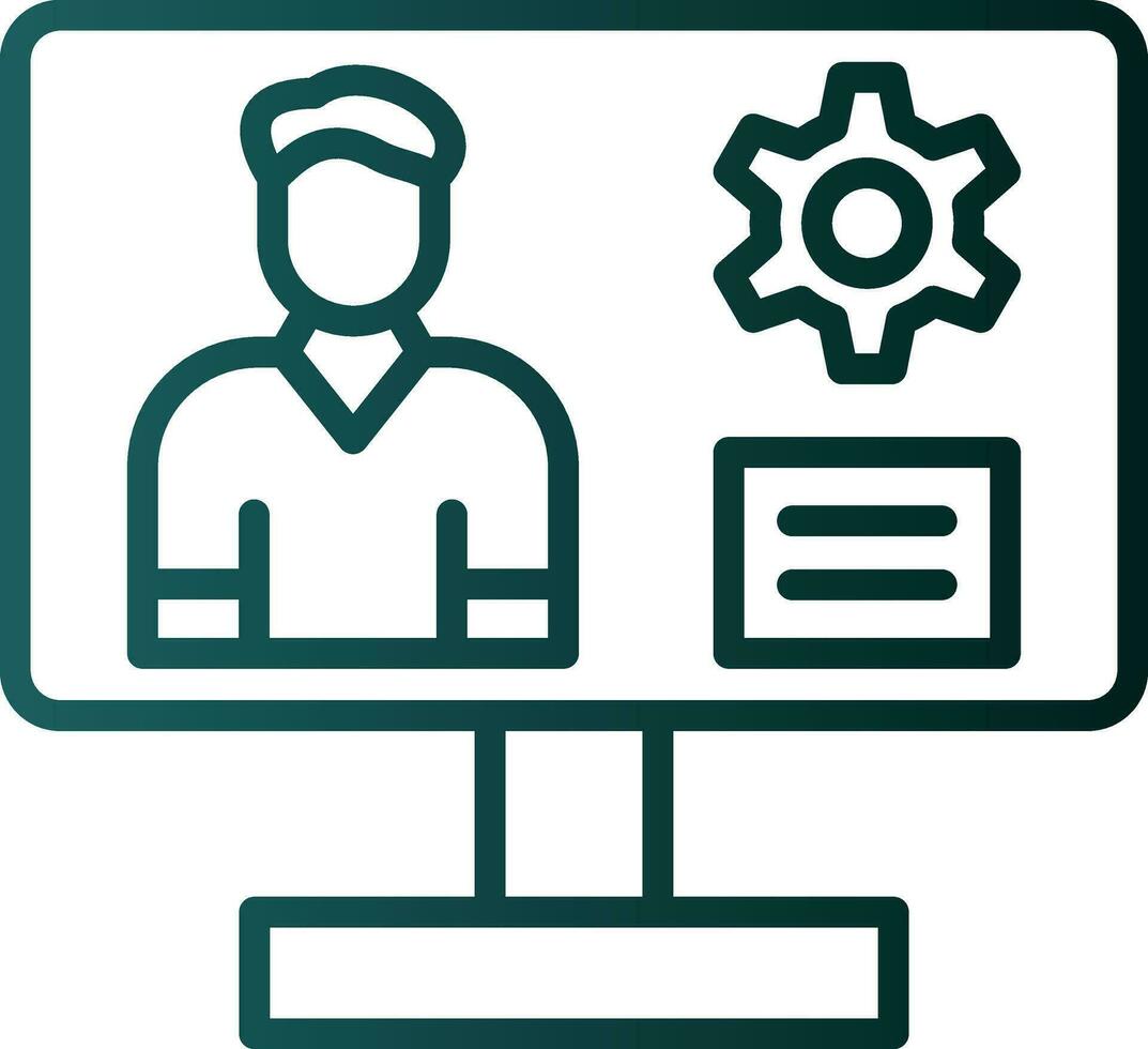 Content management system Vector Icon Design