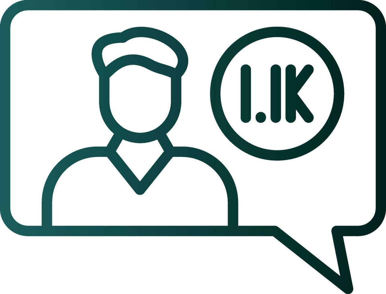 Follower Vector Icon Design